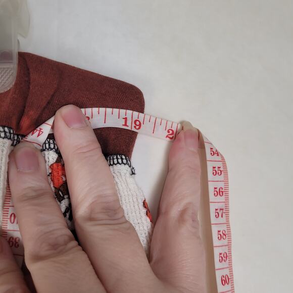 The Wonderful World Of Disney cream Mickey peace print waffle knit pajama pants - Picture 6 of 7